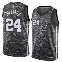 NBA Men San Antonio Spurs camouflage #24 HILLIARD Jersey High Quality Name and Number Print