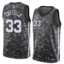 NBA Men San Antonio Spurs camouflage #33 COSTELLO Jersey High Quality Name and Number Print