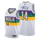 NBA Men New Orleans Pelicans White City #14 SMITH Jersey High Quality Name and Number Print