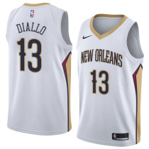 NBA Men New Orleans Pelicans White #13 DIALLO Jersey High Quality Name and Number Print