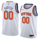NBA Men New York Knicks White #00 KANTER Jersey High Quality Name and Number Print