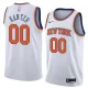 NBA Men New York Knicks White #00 KANTER Jersey High Quality Name and Number Print
