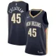 NBA Men New Orleans Pelicans Dark Blue #45 CHEATHAM Jersey High Quality Name and Number Print