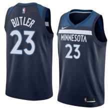 NBA Men Minnesota Timberwolves Dark Blue #23 BUTLER Jersey High Quality Name and Number Print