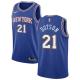 NBA Men New York Knicks Blue #21 DOTSON Jersey High Quality Name and Number Print
