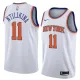 NBA Men New York Knicks White #11 NTILIKINA Jersey High Quality Name and Number Print