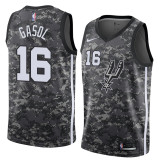 NBA Men San Antonio Spurs camouflage #16 GASOL Jersey High Quality Name and Number Print