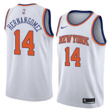 NBA Men New York Knicks White #14 HERNANGOMEZ Jersey High Quality Name and Number Print