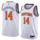 NBA Men New York Knicks White #14 HERNANGOMEZ Jersey High Quality Name and Number Print