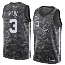 NBA Men San Antonio Spurs camouflage #3 PAUL Jersey High Quality Name and Number Print