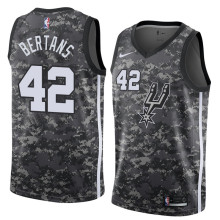 NBA Men San Antonio Spurs camouflage #42 BERTANS Jersey High Quality Name and Number Print