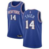 NBA Men New York Knicks Blue #14 TRIER Jersey High Quality Name and Number Print