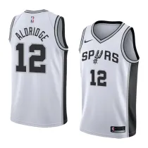 NBA Men San Antonio Spurs White #12 ALDRIDGE Jersey High Quality Name and Number Print