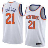 NBA Men New York Knicks White #21 DOTSON Jersey High Quality Name and Number Print