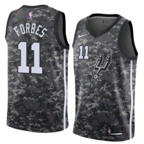 NBA Men San Antonio Spurs camouflage #11 FORBES Jersey High Quality Name and Number Print
