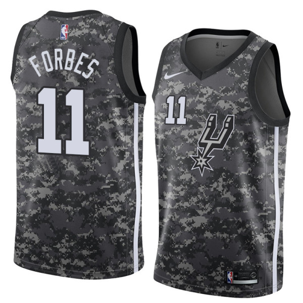 NBA Men San Antonio Spurs camouflage #11 FORBES Jersey High Quality Name and Number Print