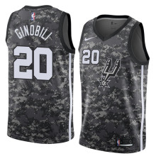 NBA Men San Antonio Spurs camouflage #20 GINOBILI Jersey High Quality Name and Number Print