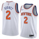 NBA Men New York Knicks White #2 KORNET Jersey High Quality Name and Number Print