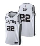 NBA Men San Antonio Spurs White #22 GAY Jersey High Quality Name and Number Print