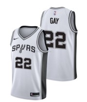 NBA Men San Antonio Spurs White #22 GAY Jersey High Quality Name and Number Print