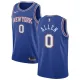 NBA Men New York Knicks Blue #0 ALLEN Jersey High Quality Name and Number Print