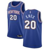 NBA Men New York Knicks Blue #20 KNOX Jersey High Quality Name and Number Print