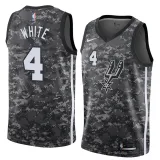 NBA Men San Antonio Spurs camouflage #4 WHITE Jersey High Quality Name and Number Print