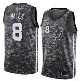 NBA Men San Antonio Spurs camouflage #8 MILLS Jersey High Quality Name and Number Print