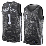 NBA Men San Antonio Spurs camouflage #1 ANDERSON Jersey High Quality Name and Number Print