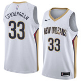 NBA Men New Orleans Pelicans White #33 CUNNINGHAM Jersey High Quality Name and Number Print