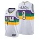 NBA Men New Orleans Pelicans White City #8 OKAFOR Jersey High Quality Name and Number Print