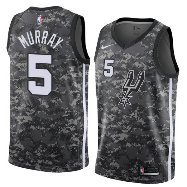 NBA Men San Antonio Spurs camouflage #5 MURRAY Jersey High Quality Name and Number Print