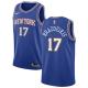 NBA Men New York Knicks Blue #17 BRAZDEIKIS Jersey High Quality Name and Number Print