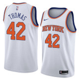 NBA Men New York Knicks White #42 THOMAS Jersey High Quality Name and Number Print