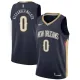 NBA Men New Orleans Pelicans Dark Blue #0 ALEXANDER WALKER Jersey High Quality Name and Number Print