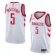 NBA Men Houston Rockets White #5 WILLIAMS Jersey High Quality Name and Number Print