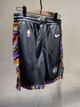 NBA Men New Brooklyn Nets Black City Pant Short High Quality Name and Number Print