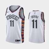 NBA Men New Brooklyn Nets White City #11 IRVING Jersey High Quality Name and Number Print