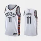 NBA Men New Brooklyn Nets White City #11 IRVING Jersey High Quality Name and Number Print
