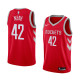 NBA Men Houston Rockets Red #42 NENE Jersey High Quality Name and Number Print