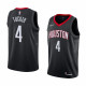 NBA Men Houston Rockets Black #4 TUCKER Jersey High Quality Name and Number Print