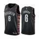 NBA Men New Brooklyn Nets Black City #6 JORDAN Jersey High Quality Name and Number Print