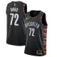 NBA Men New Brooklyn Nets Black City #72 BIGGIE Jersey High Quality Name and Number Print