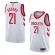NBA Men Houston Rockets White #21 ONUAKU Jersey High Quality Name and Number Print
