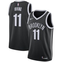 NBA Men New Brooklyn Nets Black #11 IRVING Jersey High Quality Name and Number Print