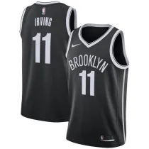 NBA Men New Brooklyn Nets Black #11 IRVING Jersey High Quality Name and Number Print