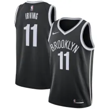 NBA Men New Brooklyn Nets Black #11 IRVING Jersey High Quality Name and Number Print