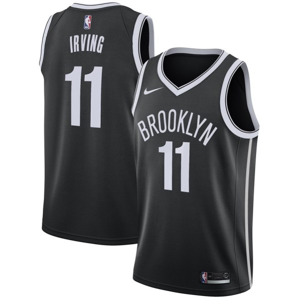 NBA Men New Brooklyn Nets Black #11 IRVING Jersey High Quality Name and Number Print