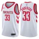 NBA Men Houston Rockets White #33 ANDERSON Jersey High Quality Name and Number Print