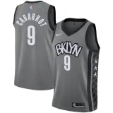NBA Men New Brooklyn Nets Grey City #9 GABARROT Jersey High Quality Name and Number Print